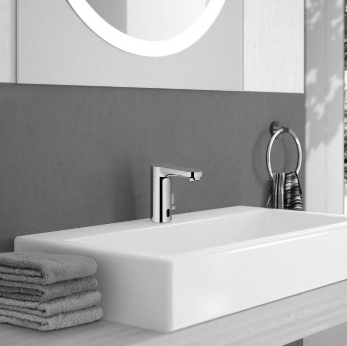 Grohe Eurosmart Cosmopolitan E Baterie lavoar cu infrarosu si mixare apa, alimentare acumulator