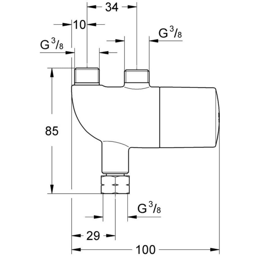 Grohe Grohtherm Micro Element de protectie termica impotriva oparirii