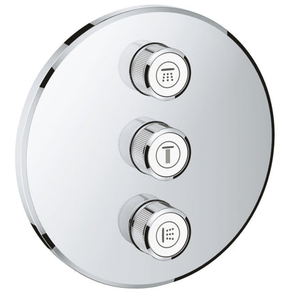 Grohe Grohtherm SmartControl Unitate de control dus incastrat cu 3 iesiri, crom
