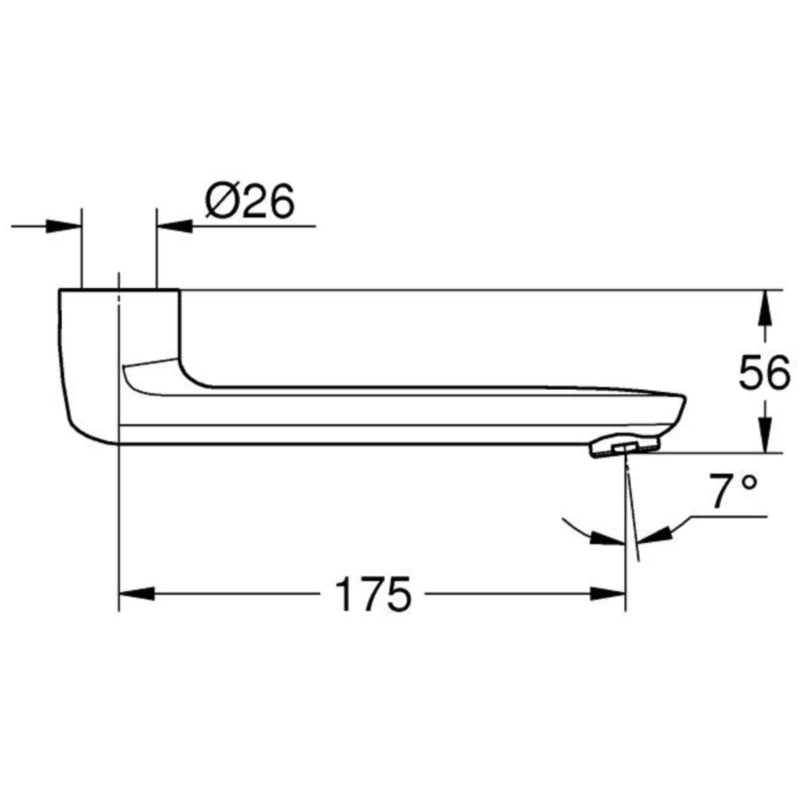 Grohe Grohtherm Special Pipa baterie lavoar 18 cm