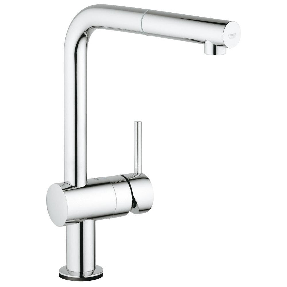 Grohe Minta Touch Baterie chiuveta bucatarie monocomanda electronica, cu dus extractibil, pipa in L, crom