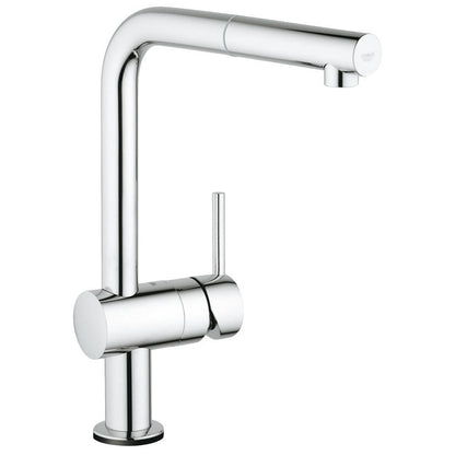 Grohe Minta Touch Baterie chiuveta bucatarie monocomanda electronica, cu dus extractibil, pipa in L, crom