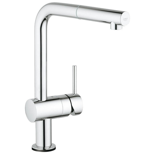 Grohe Minta Touch Baterie chiuveta bucatarie monocomanda electronica, cu dus extractibil, pipa in L, crom