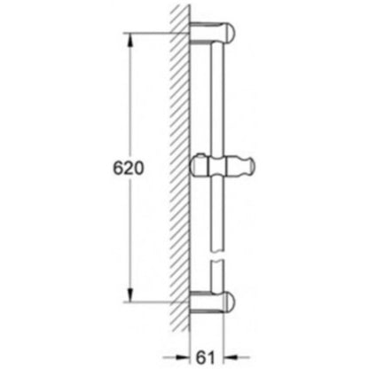 Grohe New Tempesta Bara de dus 60 cm