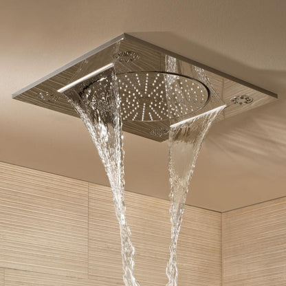 Palarie dus fix Grohe Rainshower F-Series, cu montaj pe tavan, 38x46 cm