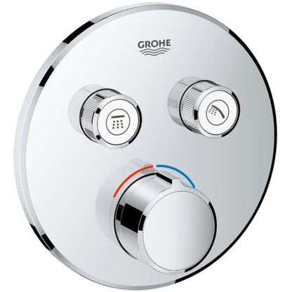 Grohe SmartControl Baterie dus cu 2 iesiri, rotunda