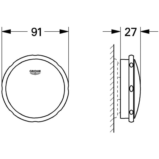 Grohe Talentofill Set finisare pentru sifon cada