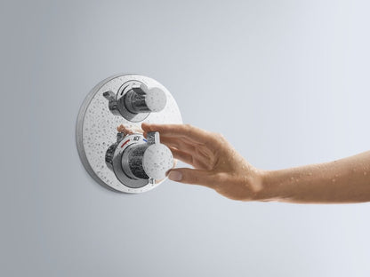 Hansgrohe Ecostat S Baterie dus cu termostat pentru montaj incastrat, 1 iesire, crom