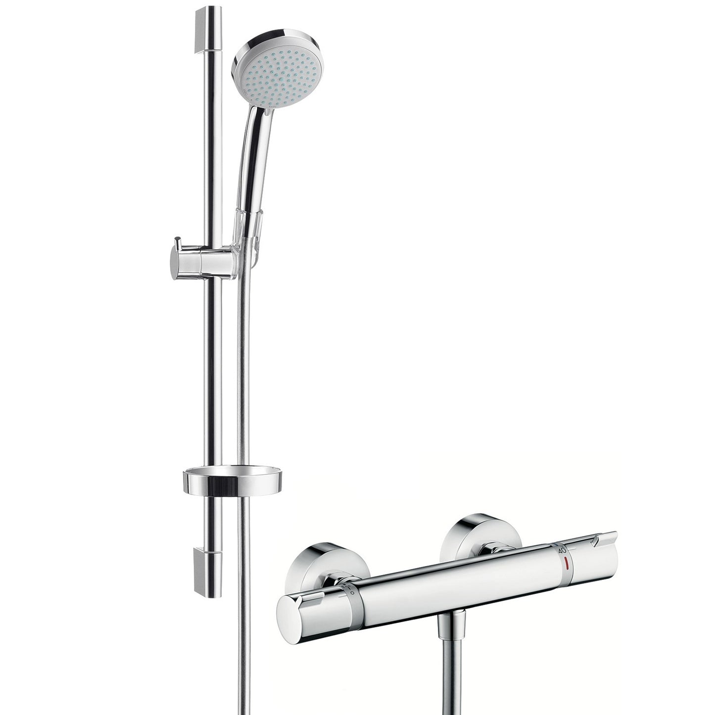 Hansgrohe Croma 100 Vario/Ecostat Comfort Combi Baterie dus cu bara 65 cm