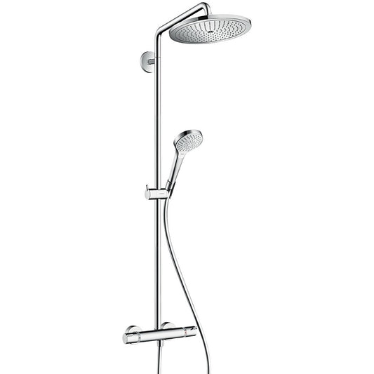 Coloana dus cu baterie si termostat Hansgrohe Croma Select 280 Air jet