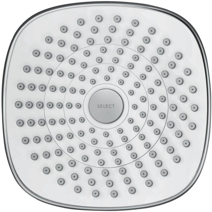 Palarie dus fix Hansgrohe Croma Select E 180, cu 2 jeturi, alb/crom