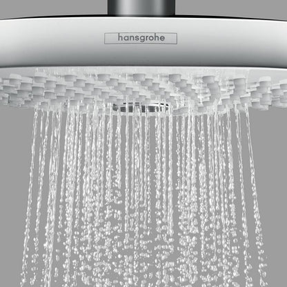 Palarie dus fix Hansgrohe Croma Select E 180, cu 2 jeturi, alb/crom
