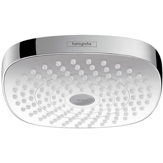 Palarie dus fix Hansgrohe Croma Select E 180, cu 2 jeturi, alb/crom