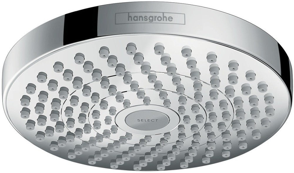 Palarie dus fix Hansgrohe Croma Select E 180 2jet, rotund Ø18 cm, crom