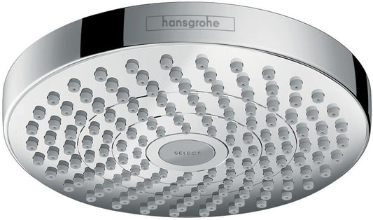 Palarie dus fix Hansgrohe Croma Select E 180 2jet, rotund Ø18 cm, crom