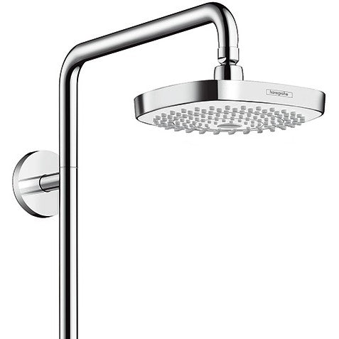 Coloana dus cu baterie fara termostat Hansgrohe Croma Select E 180 2jet, alb/crom