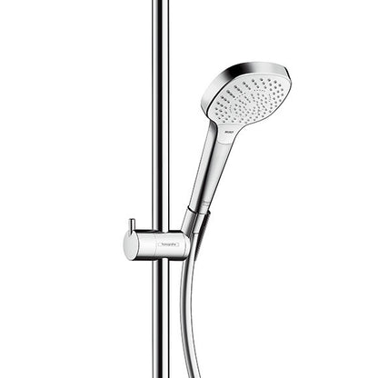 Coloana dus cu baterie fara termostat Hansgrohe Croma Select E 180 2jet, alb/crom