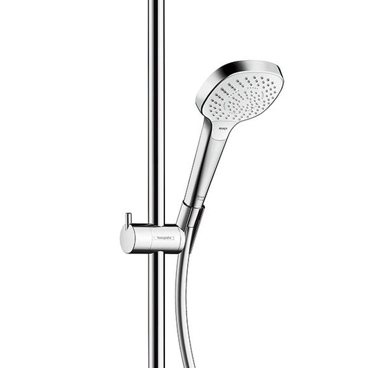 Coloana dus cu baterie fara termostat Hansgrohe Croma Select E 180 2jet, alb/crom