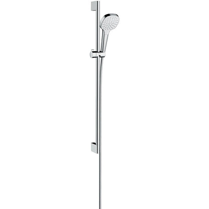 Hansgrohe Croma Select E 1jet Set dus cu bara 90 cm, alb/crom