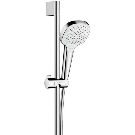 Hansgrohe Croma Select E Vario EcoSmart Set dus cu bara 65 cm, alb/crom