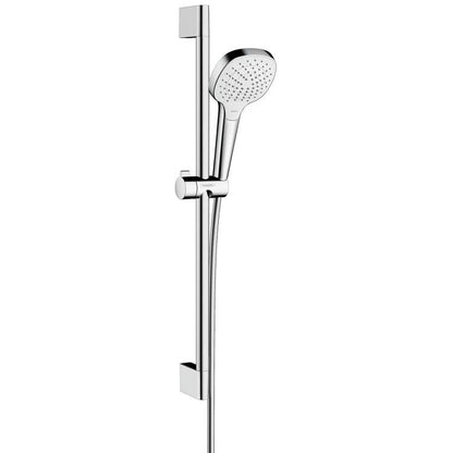 Hansgrohe Croma Select E Vario EcoSmart Set dus cu bara 65 cm, alb/crom