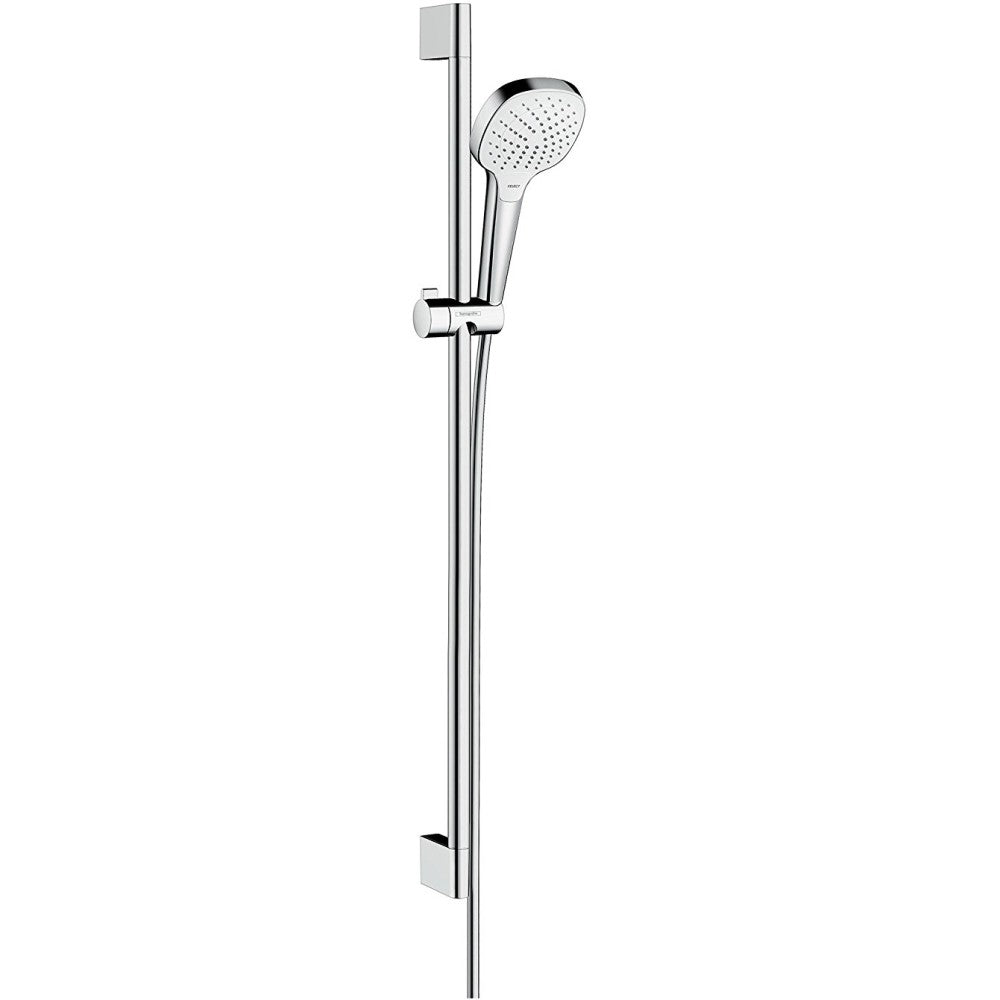 Hansgrohe Croma Select E Vario EcoSmart Set dus cu bara 90 cm, alb/crom