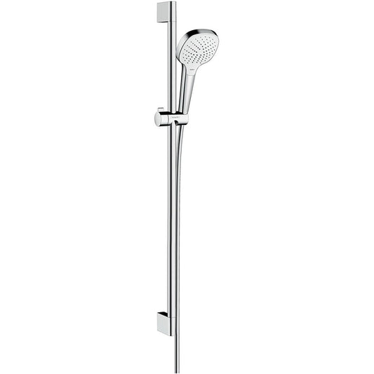 Hansgrohe Croma Select E Vario EcoSmart Set dus cu bara 90 cm, alb/crom