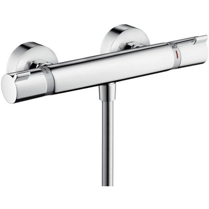 Hansgrohe Croma Select E Vario Baterie dus cu bara 65 cm cu termostat, alb/crom