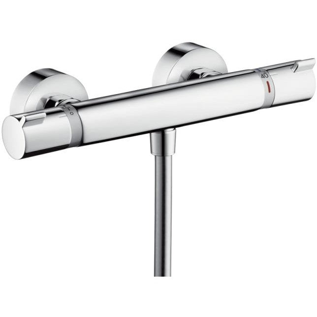 Hansgrohe Croma Select E Vario Baterie dus cu bara 90 cm cu termostat, alb/crom