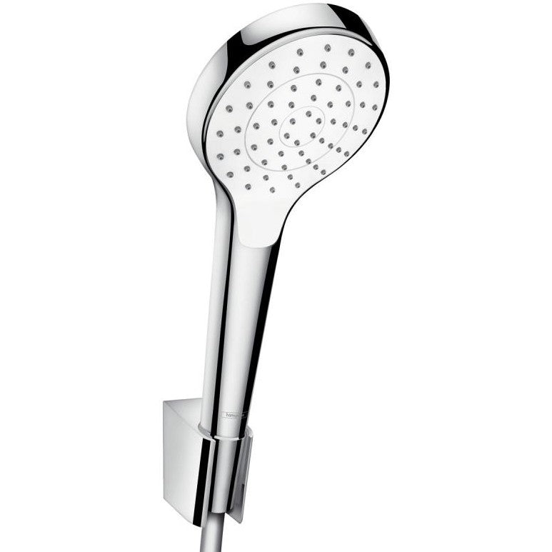 Hansgrohe Croma Select S 1jet Porter Set dus cu suport, furtun 125 cm, alb/crom