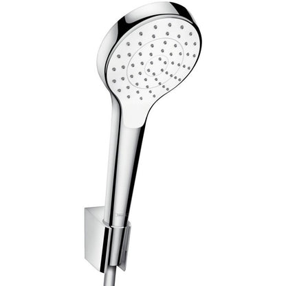 Hansgrohe Croma Select S 1jet Porter Set dus cu suport, furtun 125 cm, alb/crom