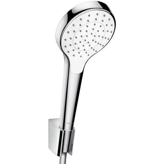 Hansgrohe Croma Select S 1jet Porter Set dus cu suport, furtun 125 cm, alb/crom