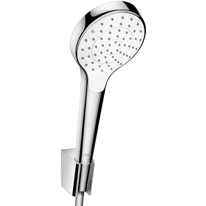Hansgrohe Croma Select S 1jet Porter Set dus cu suport, furtun 160 cm, alb/crom