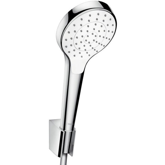 Hansgrohe Croma Select S 1jet Porter Set dus cu suport, furtun 160 cm, alb/crom