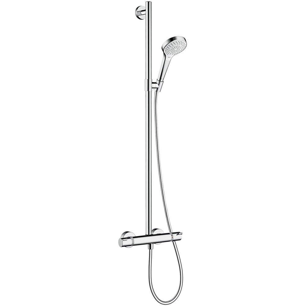 Hansgrohe Croma Select S Multi Baterie dus cu termostat, alb/crom