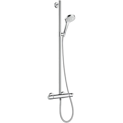 Hansgrohe Croma Select S Multi Baterie dus cu termostat, alb/crom