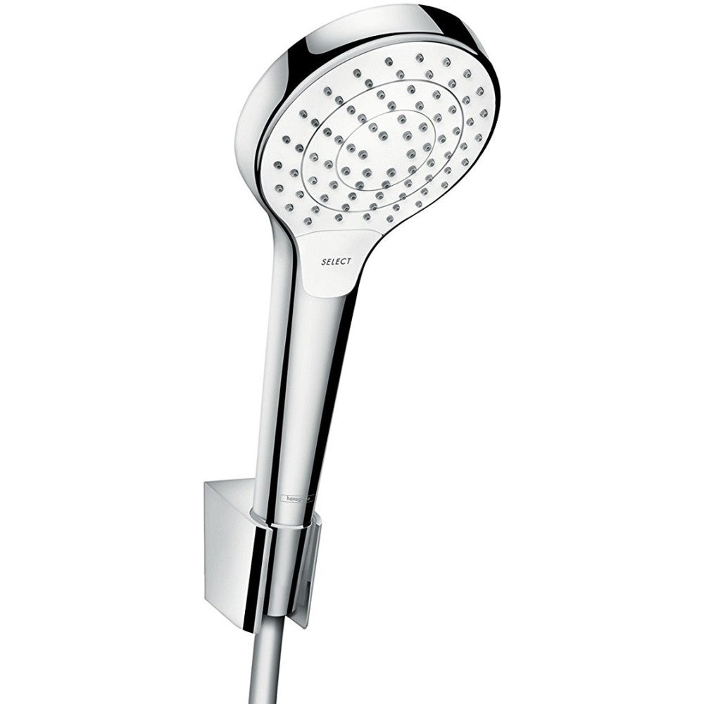 Hansgrohe Croma Select S Vario Porter Set dus cu suport, furtun 125 cm, alb/crom