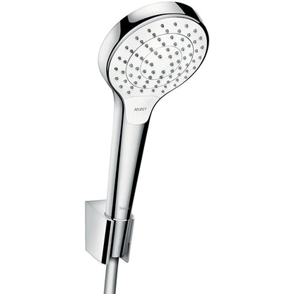 Hansgrohe Croma Select S Vario Porter Set dus cu suport, furtun 125 cm, alb/crom