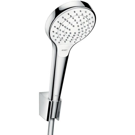 Hansgrohe Croma Select S Vario Porter Set dus cu suport, furtun 125 cm, alb/crom