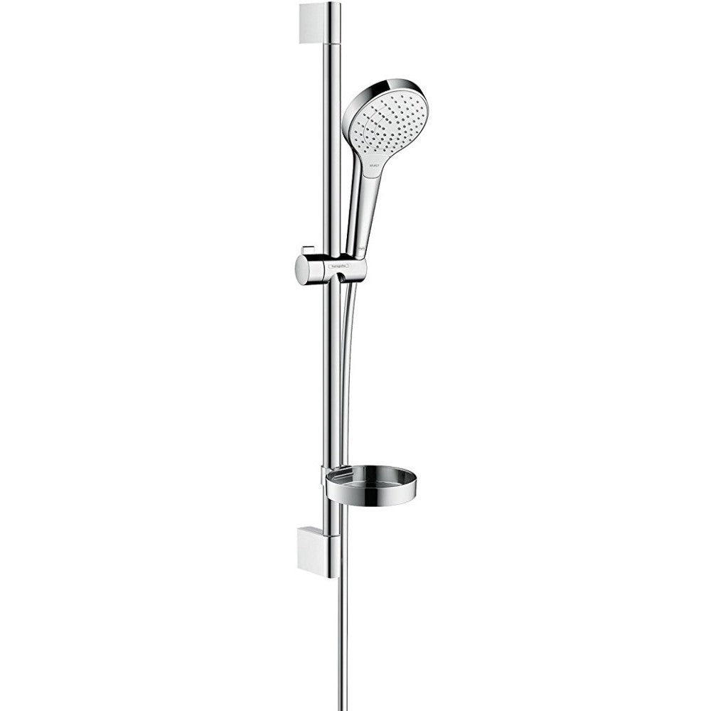 Hansgrohe Croma Select S Vario Set dus cu bara 65 cm cu savoniera, alb/crom