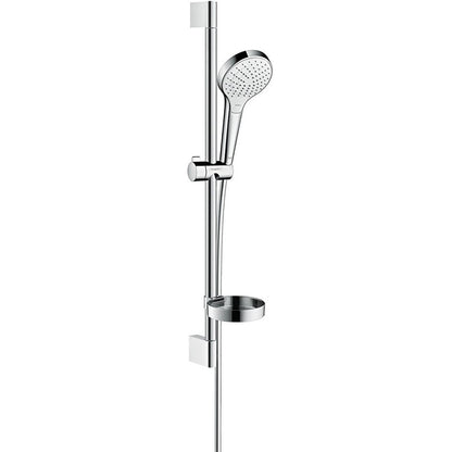 Hansgrohe Croma Select S Vario Set dus cu bara 65 cm cu savoniera, alb/crom