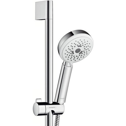 Hansgrohe Crometta 100 Multi Set dus cu bara 90 cm, alb/crom