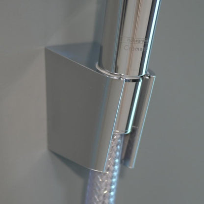 Hansgrohe Crometta 1jet Porter Set dus cu suport, furtun 160 cm, alb/crom