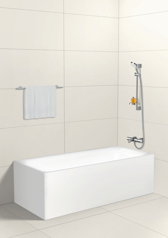 Hansgrohe Crometta 1jet Set dus cu bara 65 cm, alb/crom