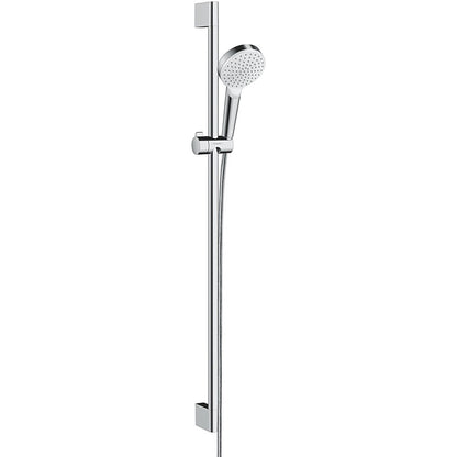 Hansgrohe Crometta 1jet Set dus cu bara 90 cm, alb/crom