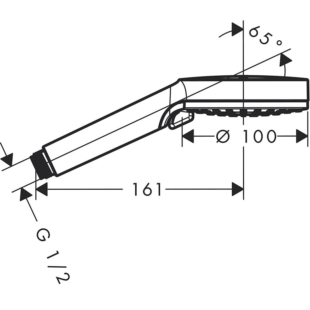 Para dus Hansgrohe Crometta Vario alb/crom