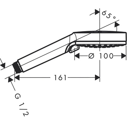 Para dus Hansgrohe Crometta Vario alb/crom