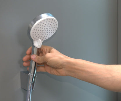 Hansgrohe Crometta Vario Porter Set dus cu suport, furtun 125 cm, alb/crom