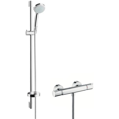 Hansgrohe Croma 100 Vario/Ecostat Comfort Combi Baterie dus cu bara 90 cm