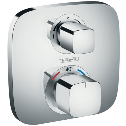 Hansgrohe Ecostat E Baterie dus cu termostat pentru montaj incastrat, 2 iesiri, crom